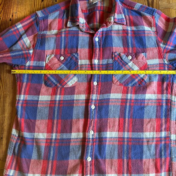 Wallace & Barnes Flannel Size L Plaid - Picture 5 of 8